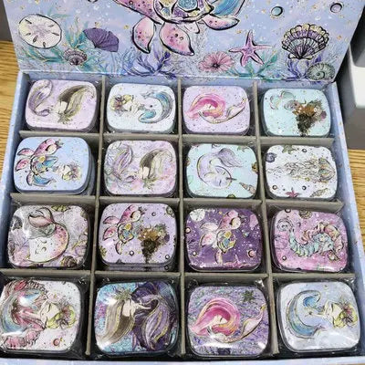 boîtes métal réutilisables multicolores motifs animaux vintage aimants 6x4x2cm