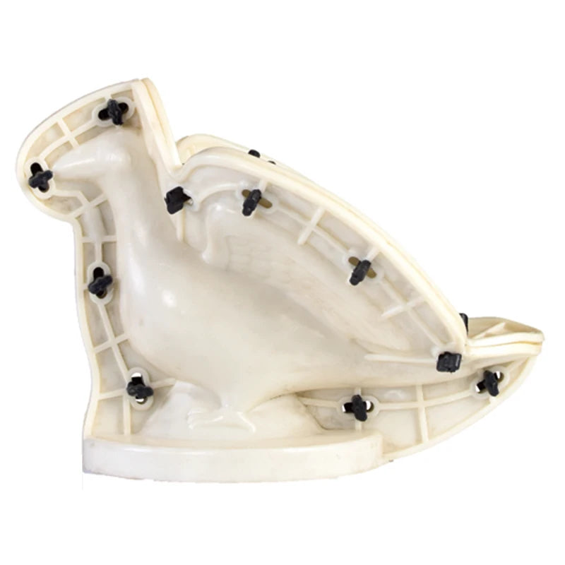 moule oiseau blanc crème décoration jardin balcon statuaire béton usage multiple fixations base circulaire