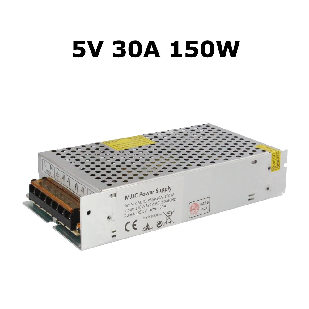 alimentation électrique 5v 10a 20a 30a 40a 50w 100w 150w 200w 300w 350w perforée