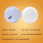 plafonnier led moderne blanc encastrable 15 20 sources lumineuses 36w salon chambre