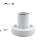 socle ampoule E14 E27 blanc noir chrome vis métal moderne minimaliste DIY