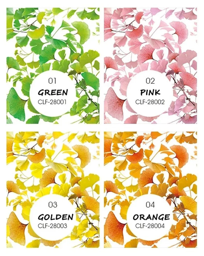 papier peint fibre bois feuilles gingko moderne naturel résistant humidité absorbant sons respectueux environnement