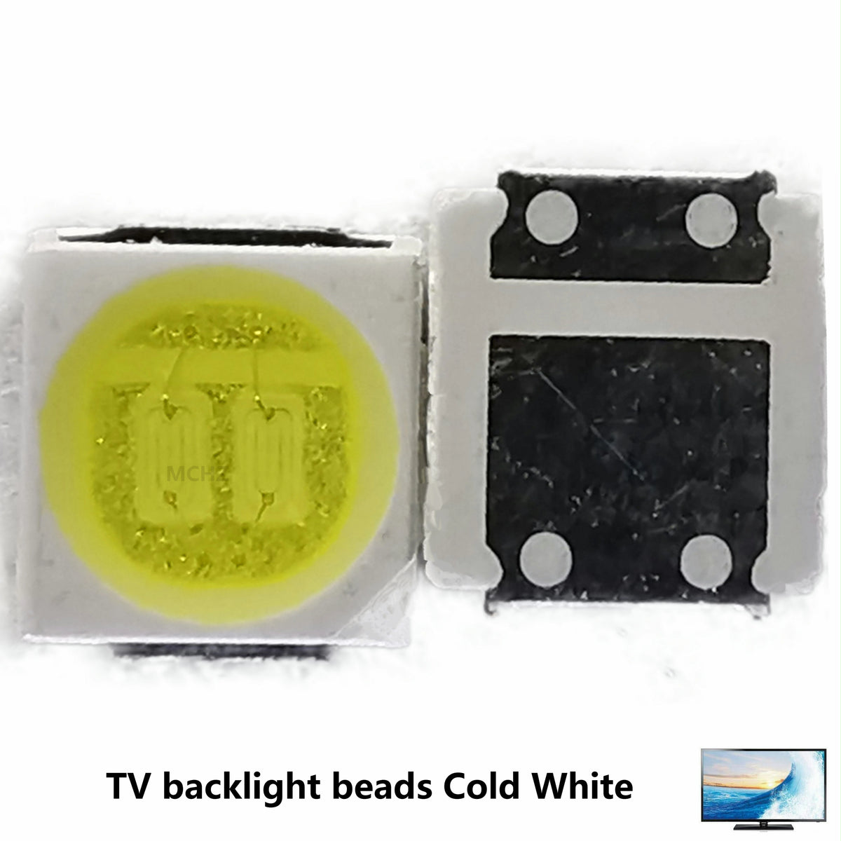 rétroéclairage tv blanc froide 3030 3528 2835 3528 3V 6V adhésif modernes led 600MA