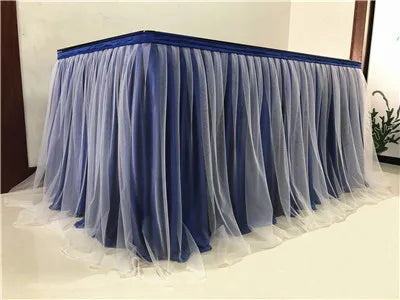 jupe table or rayées solide polyester usage unique classique opacité rouge vert bleu rose