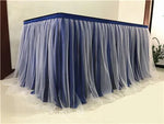 jupe table or rayées solide polyester usage unique classique opacité rouge vert bleu rose