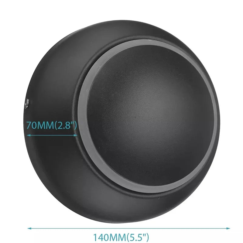 lampe murale led moderne blanc noir réglable cuisine chambre salle manger