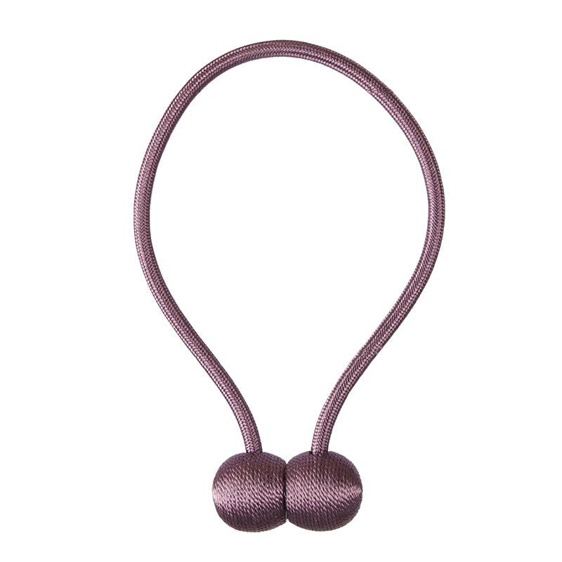 boucle rideau magnétique gris doré moderne adhésif tissu lisse opaque clip attache