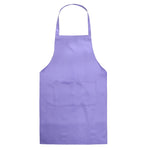tablier cuisine polyester blanc rose violet uni classique epaulettes poche avant