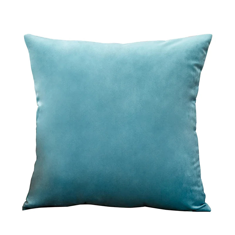 coussin decoratif velours vert foncé moderne doux lit salon voiture 45x45cm