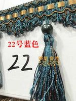 rubans décoratifs pompons gris marron rouge élégants décoration maison textile tissé pompons