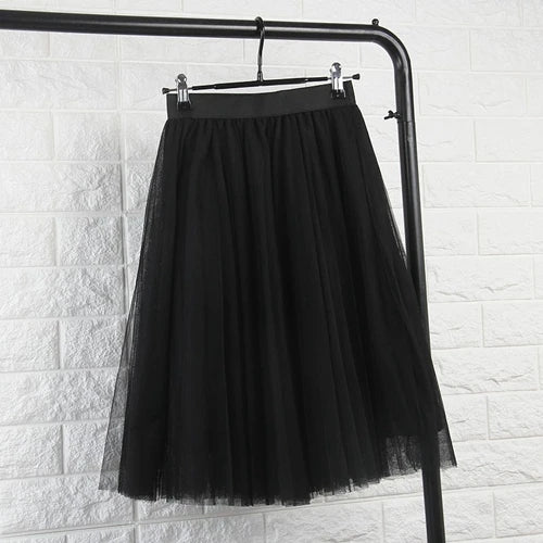 jupe tulle élastique classique femme rose gris noir vert bleu translucide junior printemps été