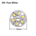 plaque led moderne 3w 7w 18w blanc pur blanc chaud diodes smd