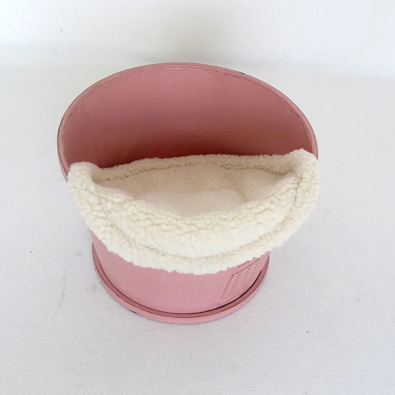 coussins doux velours bébé oreiller photo accessoire pose classique blanc rose beige violet