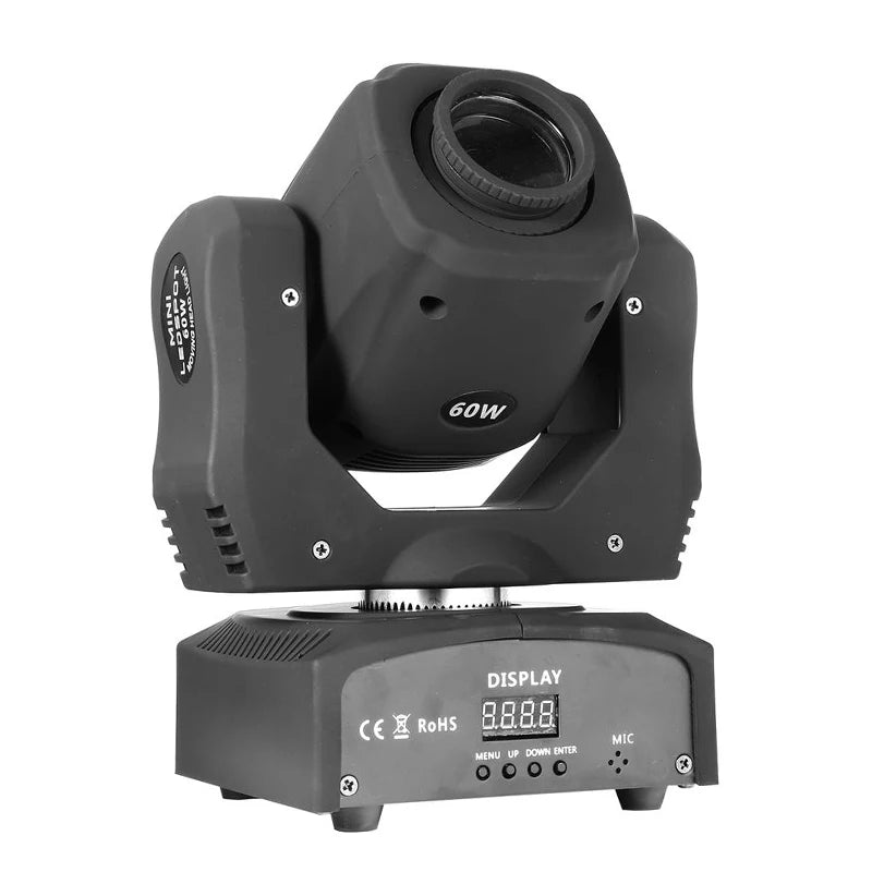 projecteur led scène disco professionnel 60w noir moderne dmx 220v certifié fcc