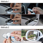 miroir recul hd grand angle blanc miroirs adhésifs modernes voitures accessoires auto fixations rondes