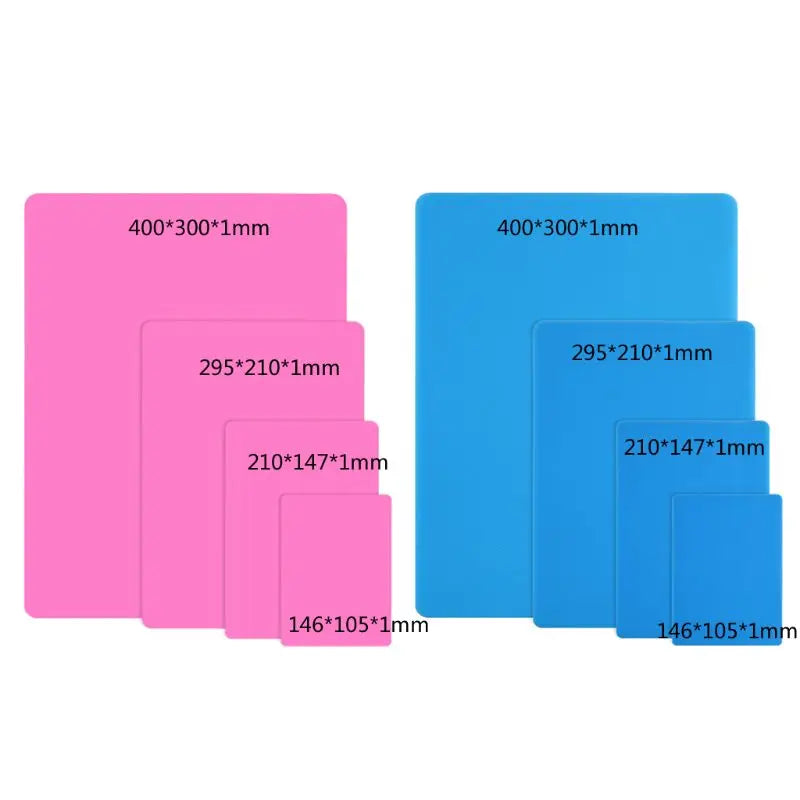 tapis silicone rose bleu moderne utilitaire découpe résine forme coquillage fleur ours