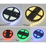 ruban led smd 12v blanc noir flexible décoration intérieur cuisine salon maison lumière moderne