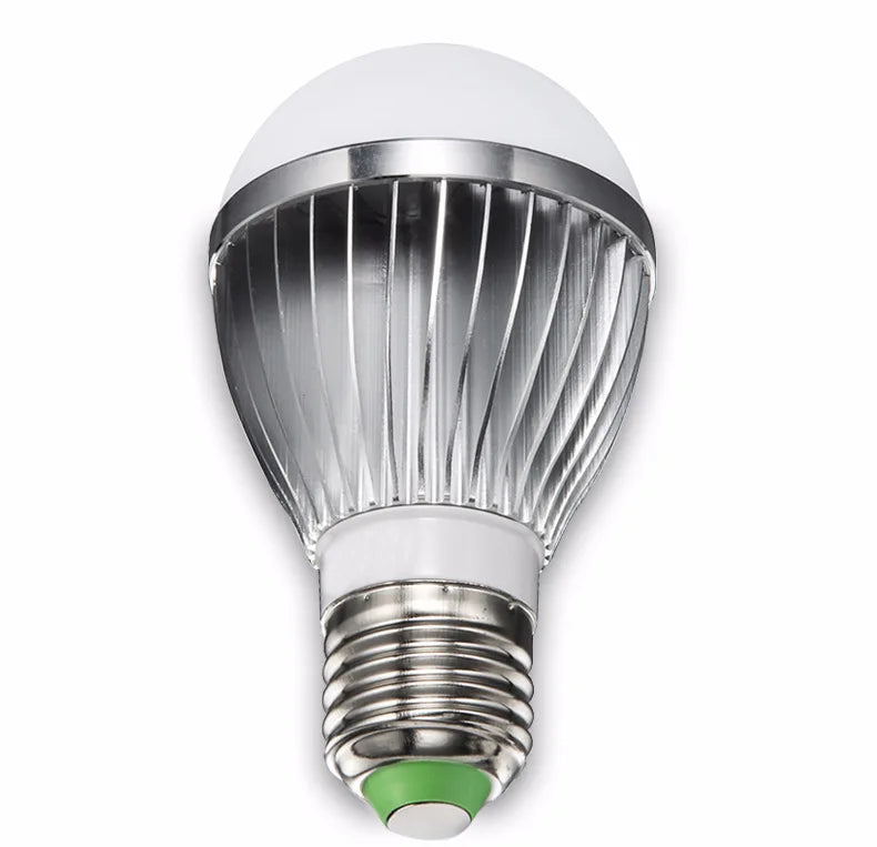 ampoule led boule moderne blanc vert rayures noires douille e27 tension continue basse puissance