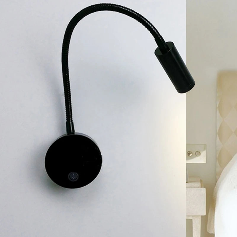 lampe flexible moderne argentée noir encastrable 3000K 6000K murale minimaliste
