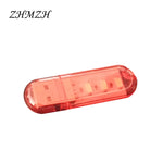 clé usb led portable rouge bleu vert orange jaune blanc moderne transparent