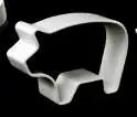 outils biscuits argentés forme cœur triangle moderne aluminium