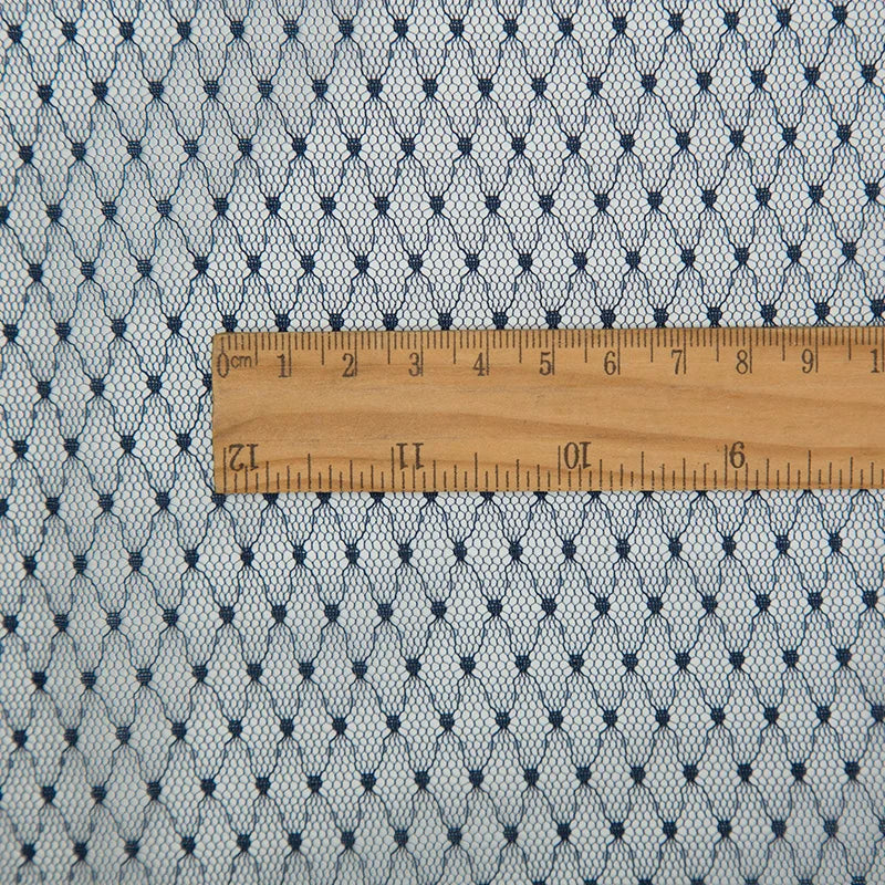 tulle translucide texturé motifs points noirs bleu marine violet noir blanc rouge roseclair
