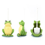 porte brosse toilette mignon grenouille verte jaune brillant nickel ceramic salle bainDecoration