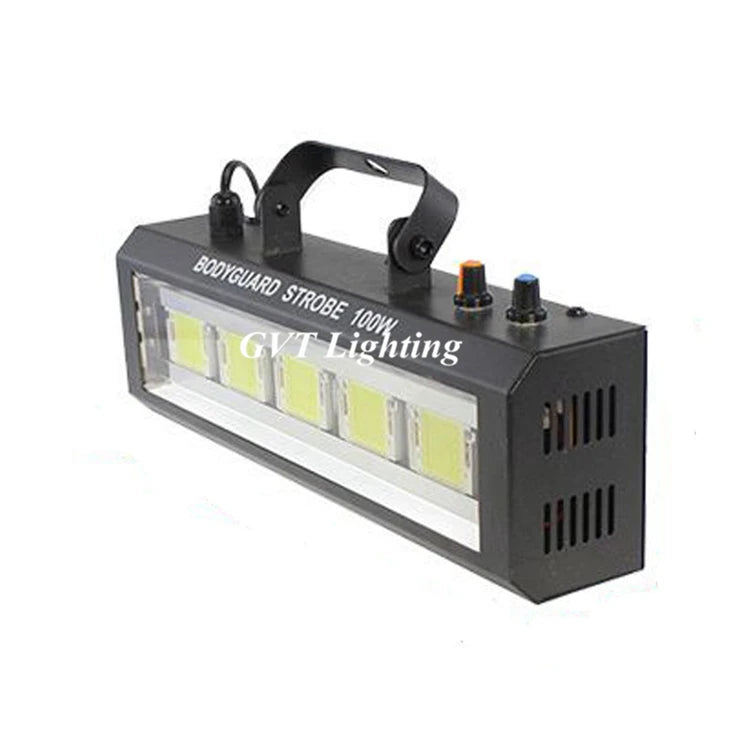 projecteur led 100w stroboscopique commande sonore dj discothèque fête lumière moderne