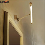 lampe murale moderne led 7w nickel mat autonome 48cm éclairage maison fixations vis