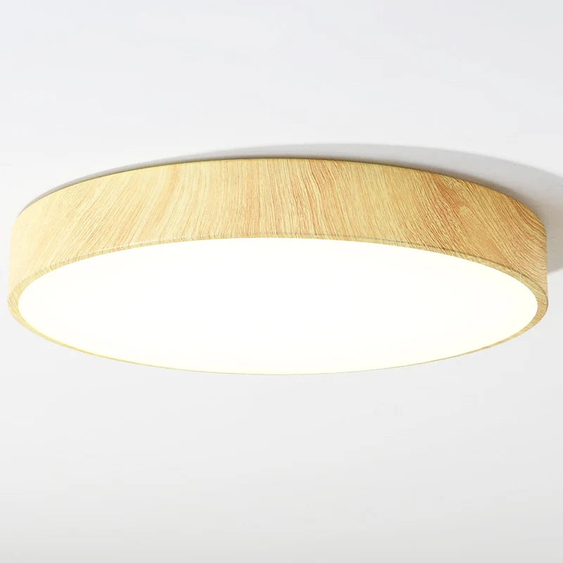plafonnier led moderne imitation bois blanc telecommande salon chambre couloir salon maison