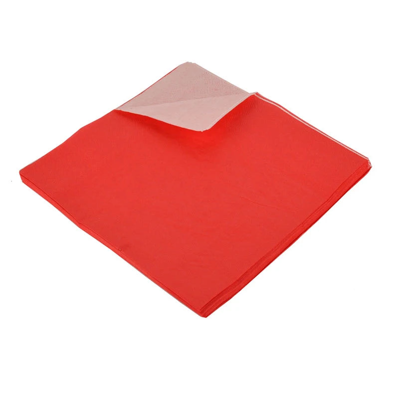 serviettes papier rouge occasion anniversaire mariage texture moderne pack 20pcs