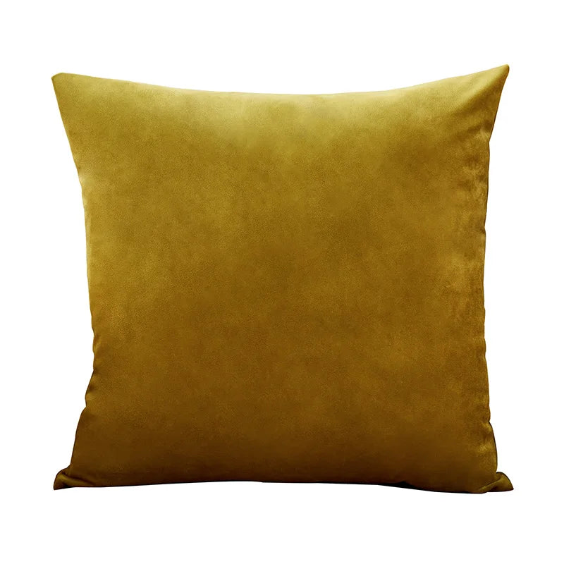 coussin decoratif velours vert foncé moderne doux lit salon voiture 45x45cm
