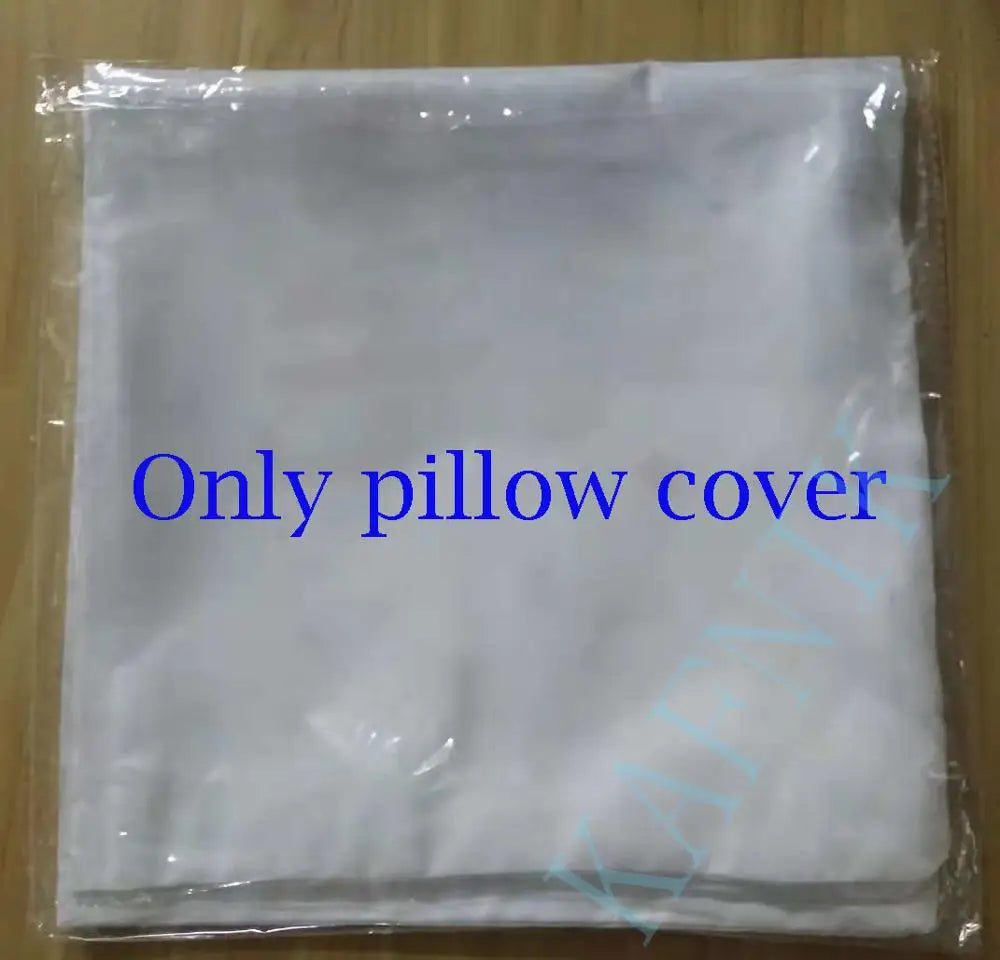coussin carré moderne blanc simple 45x45cm satiné coton lavable invisible