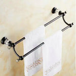 accessoires salle bain laiton noir cristal porte serviettes porte papier porte gobelets vaisselle