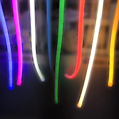 Tube néon LED flexible bleu enroulé pour décoration intérieure
