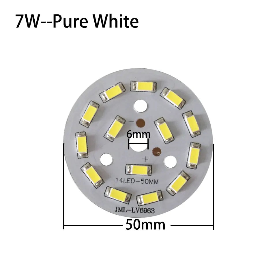 plaque led moderne 3w 7w 18w blanc pur blanc chaud diodes smd