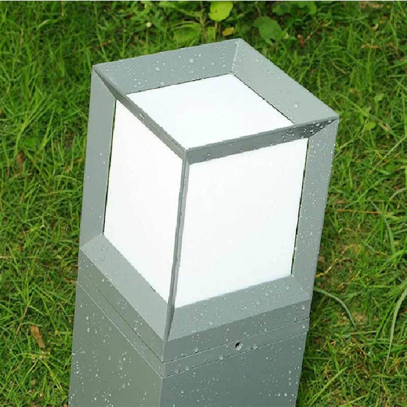 lampe moderne minimaliste extérieure led étanche noir gris ip65 waterproof