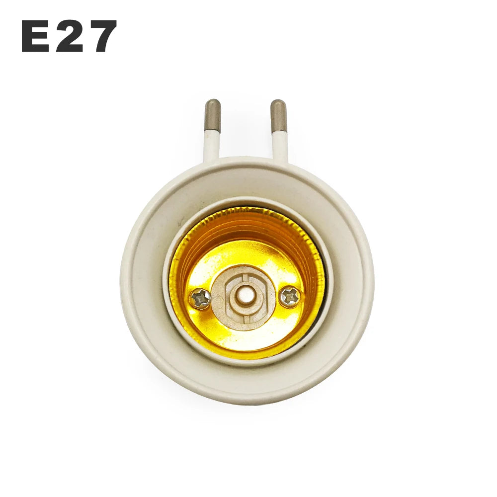 prise courant e27 blanc moderne adaptée ampoules led us eu high quality
