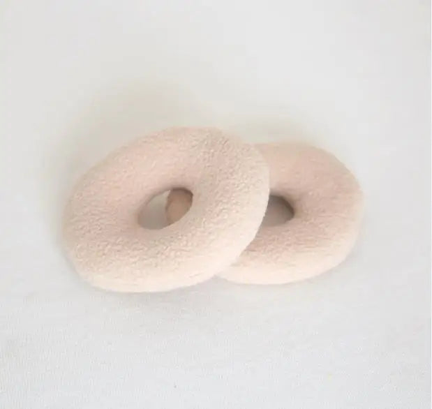 coussins doux velours bébé oreiller photo accessoire pose classique blanc rose beige violet