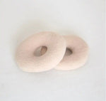 coussins doux velours bébé oreiller photo accessoire pose classique blanc rose beige violet