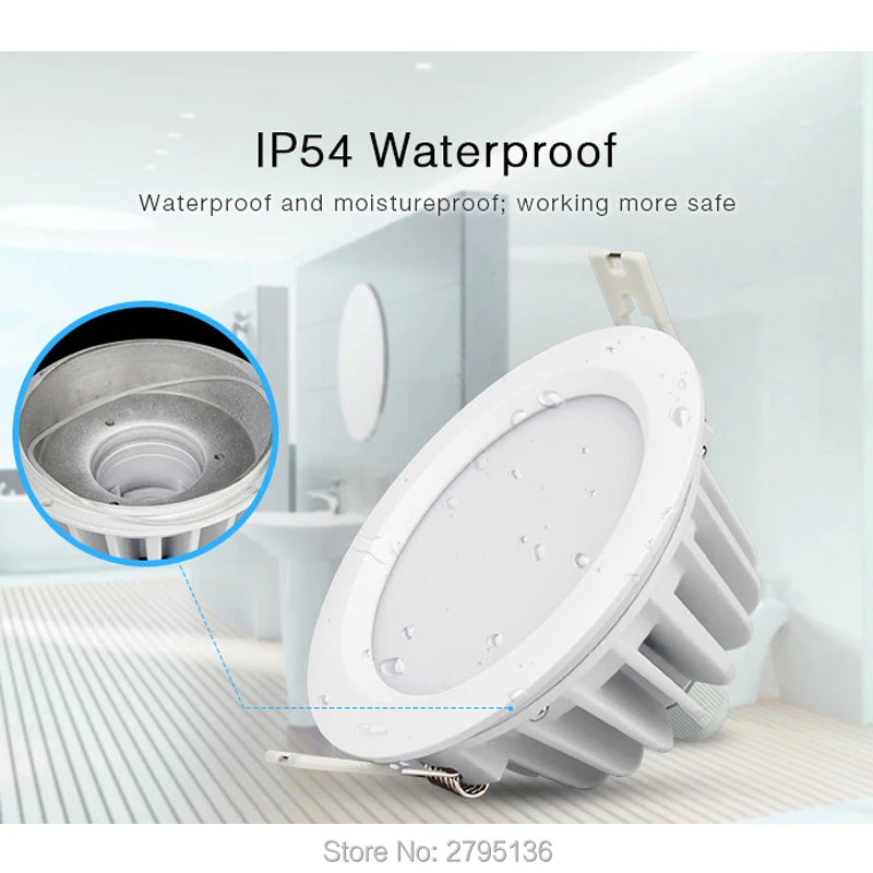 spot led moderne blanc encastrable ip54 télécommande 2700k 6500k 500lm 30m