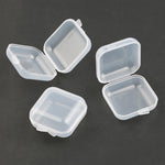 boîtes rangement transparentes plastique 3.5cm 3.5cm 2cm bijoux modernes poignées