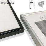 cadre photo moderne or argent noir verre trempé bois support a4 a3 minimalisteintérieur