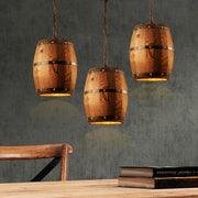 Lampe suspendue en bois design rétro pour loft et salle à manger, éclairage décoratif