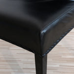 chaise moderne simili cuir tissée imperméable élastique anti poussière noir mariage