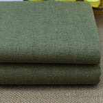 tissu lin coton vert olive uni 140cm large antimicrobien controle odeurs bricolage popeline biologique