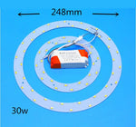 ampoule led plaque circulaire moderne blanc éclairage intérieur salon plafonnier points lumineux transformateur électrique