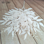 branches décoratives fleurs artificielles vertes blanches modernes décoration mariage maison vases