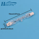 ampoule incandescente 78mm 220v 100w 150w 200w 250v blanc transparent classique