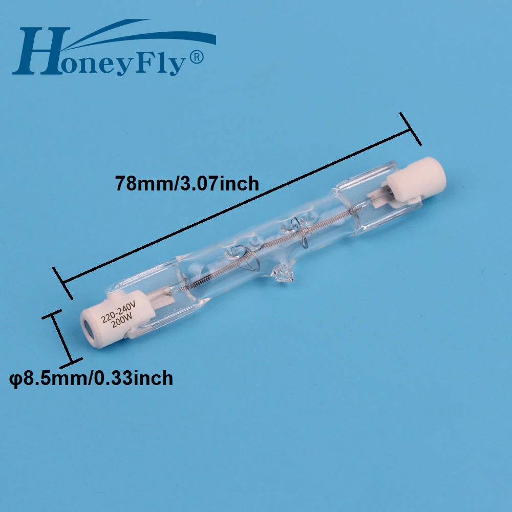 ampoule incandescente 78mm 220v 100w 150w 200w 250v blanc transparent classique
